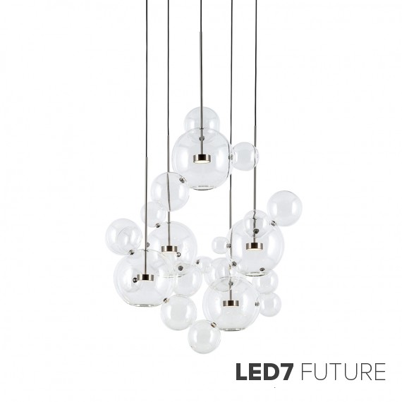 Giopato & Coombes - Bolle Circular Chandelier 24 Bubbles